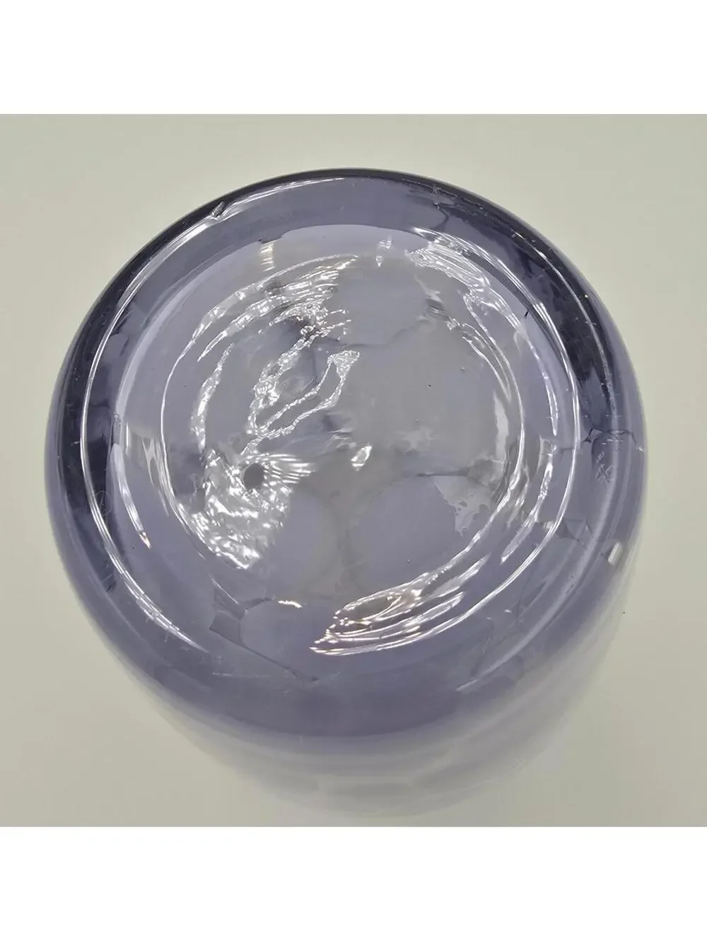 Hand-Blown Lavender Frit Art Glass Vase – Studio Glass Pebble Pattern Vase